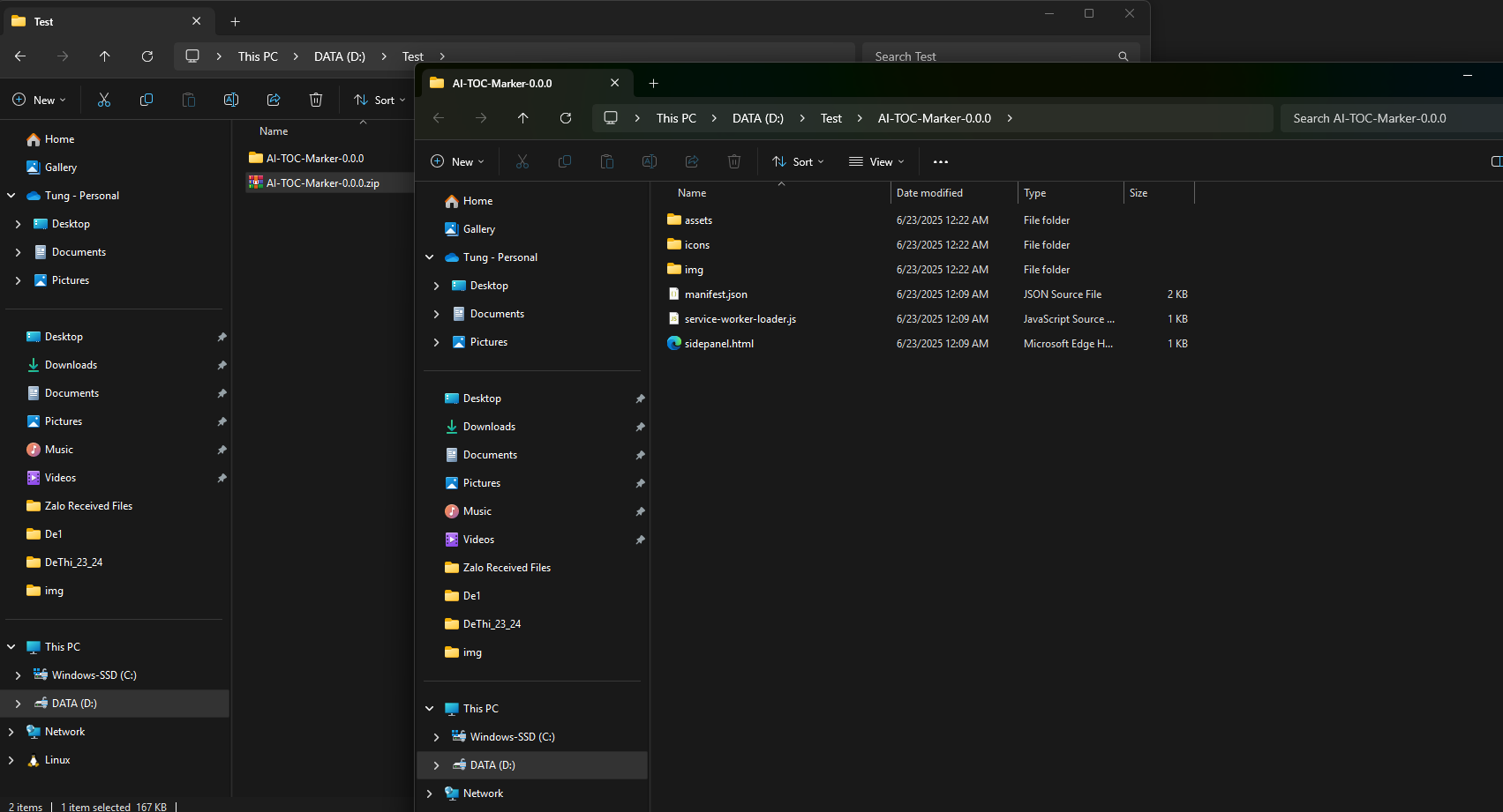Hướng dẫn bước 1: Tải về và giải nén file AI TOC Marker từ GitHub